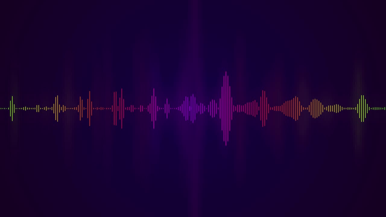 espectro de audio. visualizador de audio. efecto de onda sonora. fondo de visualizador musical. ecualizador de sonido de colores. fondo de audio de forma de onda abstracta.