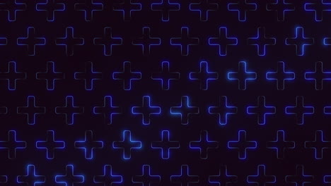 las líneas azules con patrones cruzados brillantes forman una cuadrícula cautivadora