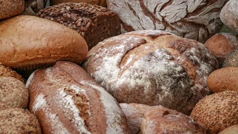 Freshly-baked-natural-bread-is-on-the-kitchen-table.