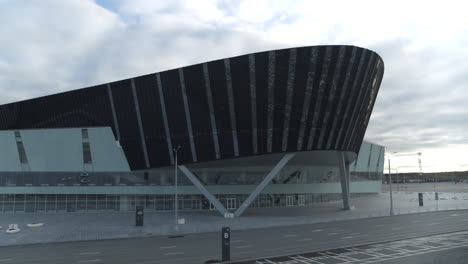 modern sports arena exterior