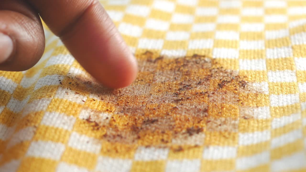 Stain on a tablecloth