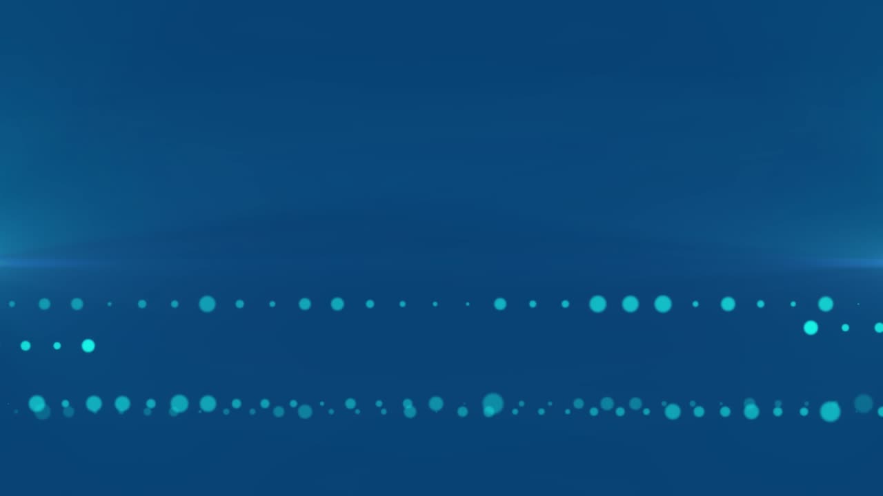 Animation of screen with pupils during online lessons on blue background