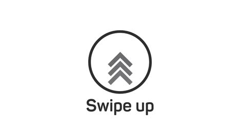 social media swipe up arrows motion graphics animation. alpha channel without background. swipe up animation footage.