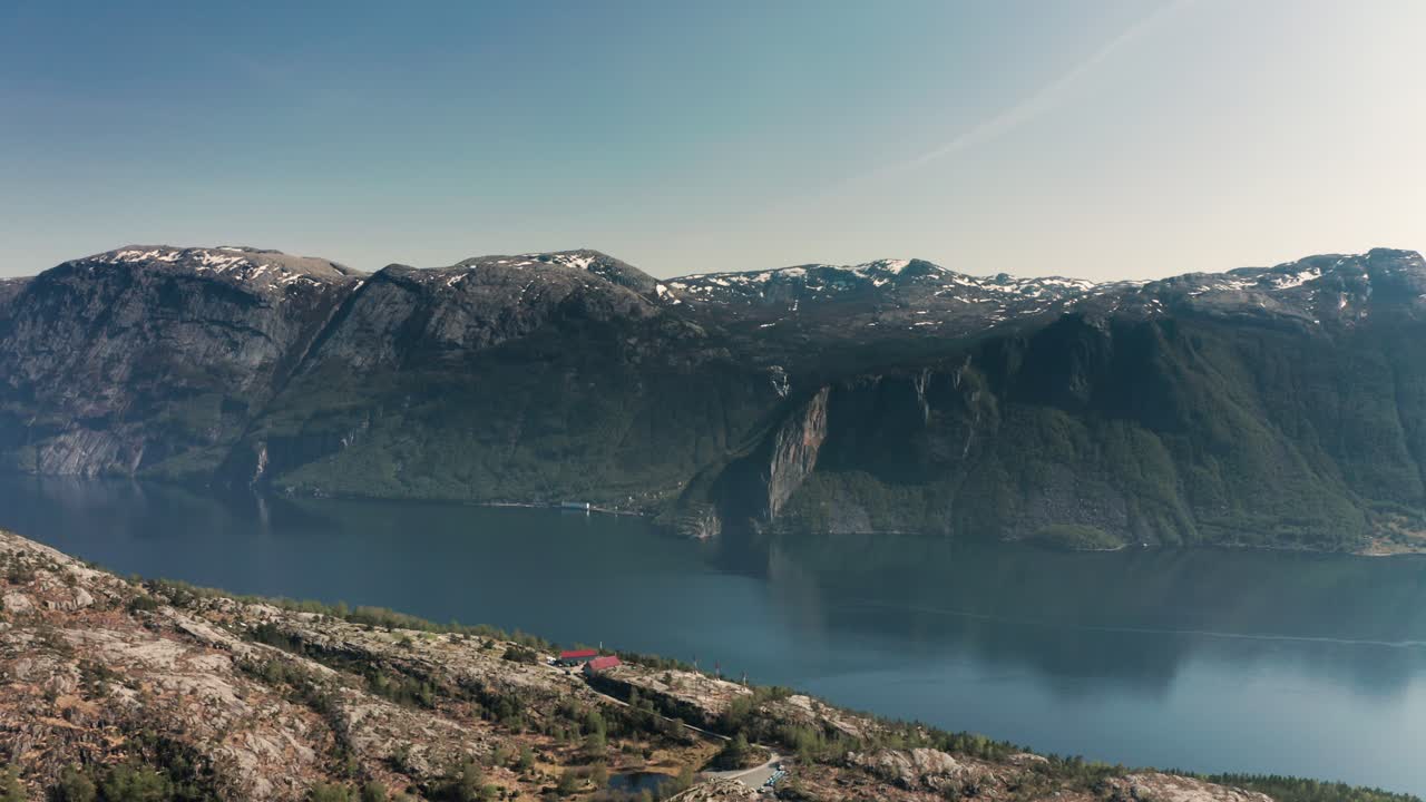 Vista aerea del famoso Lysefjord