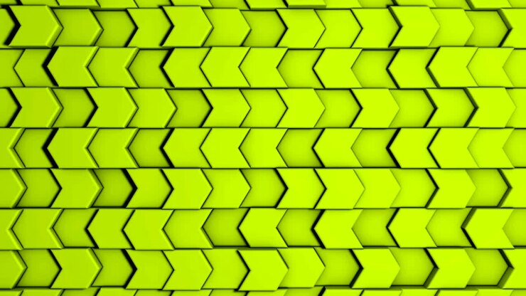 Animazione di sfondo 3D di un elegante muro di frecce di pietra. In loop.