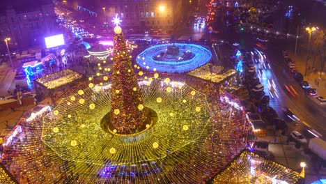 4k time-lapse of christmas tree