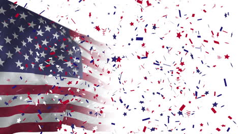 Video-of-American-flag-and-confetti