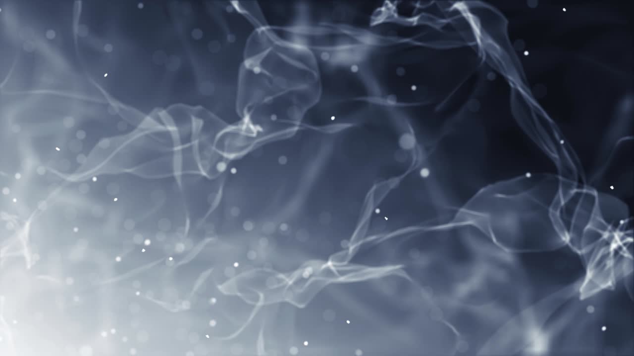 멋진 빛나는 환경 빛 효과와 함께 공중에 흐르는 초현실적인 연기. 파동적인 연기 구성, 4k 고품질, 3d 애니메이션, 3d 렌더링.