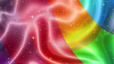 animación abstractamente colorida con un fondo líquido multicolor.