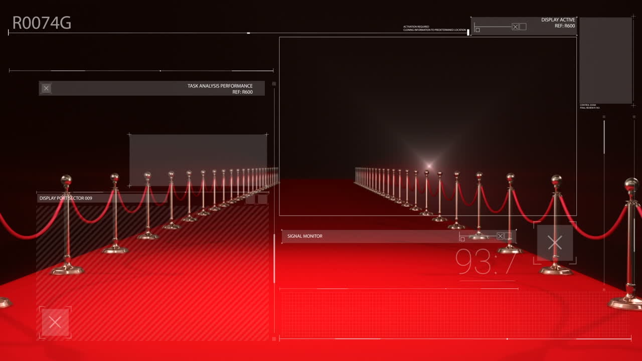 레드 카 ⁇ 에서 디지털 인터페이스의 애니메이션