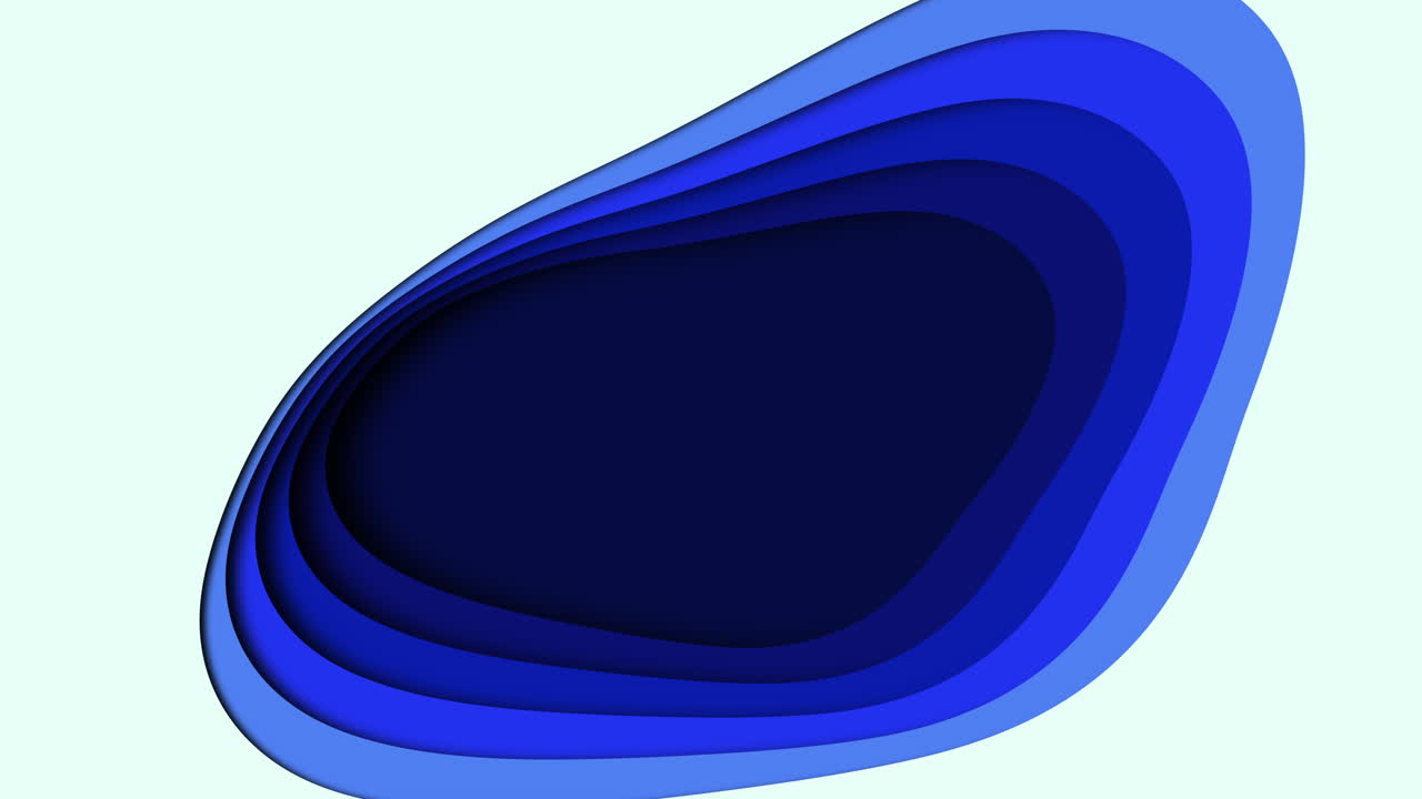 Abstract blue wavy shape depicted in the image, created from small curved lines, appearing simplistic yet recognizable. The calming blue hue enhances the overall aesthetic appeal