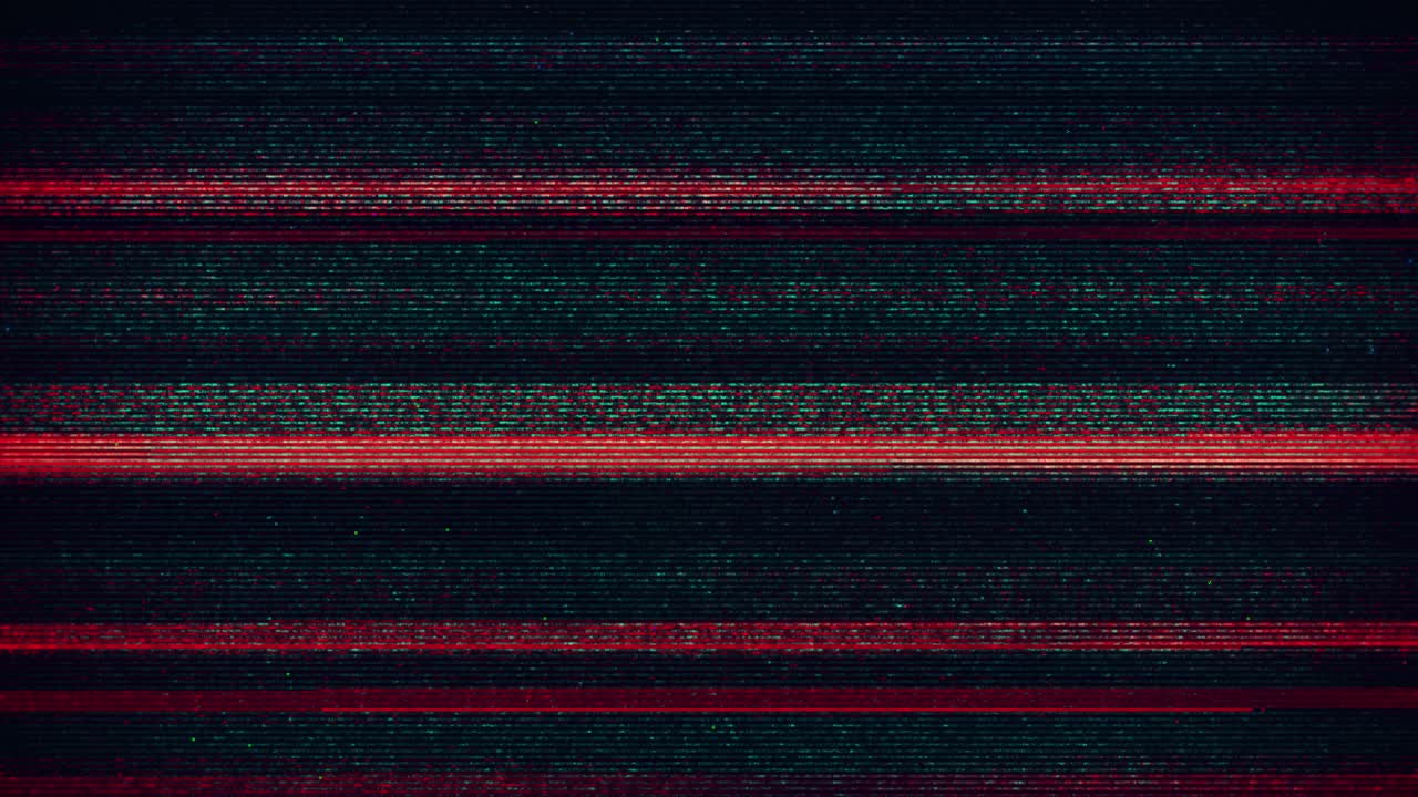 Digital Glitch Noise and Static Screen Distortion