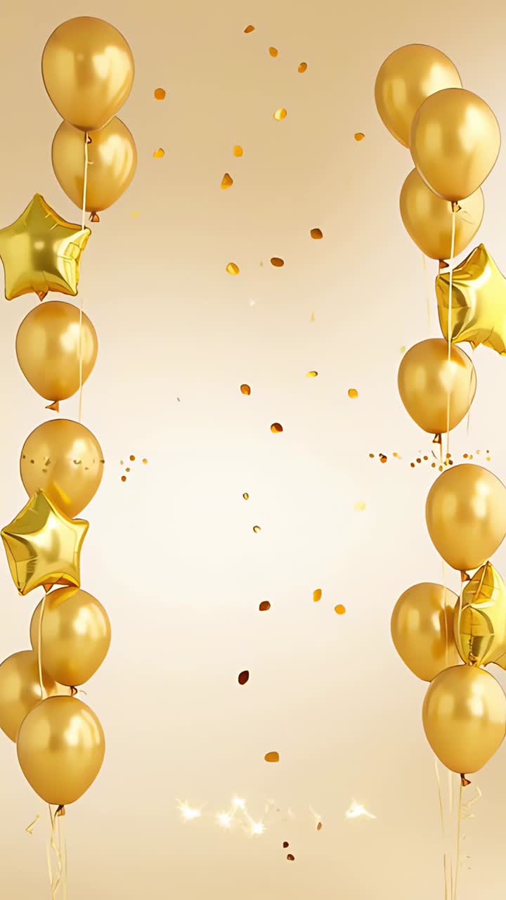 Fondo de cumpleaños con globos