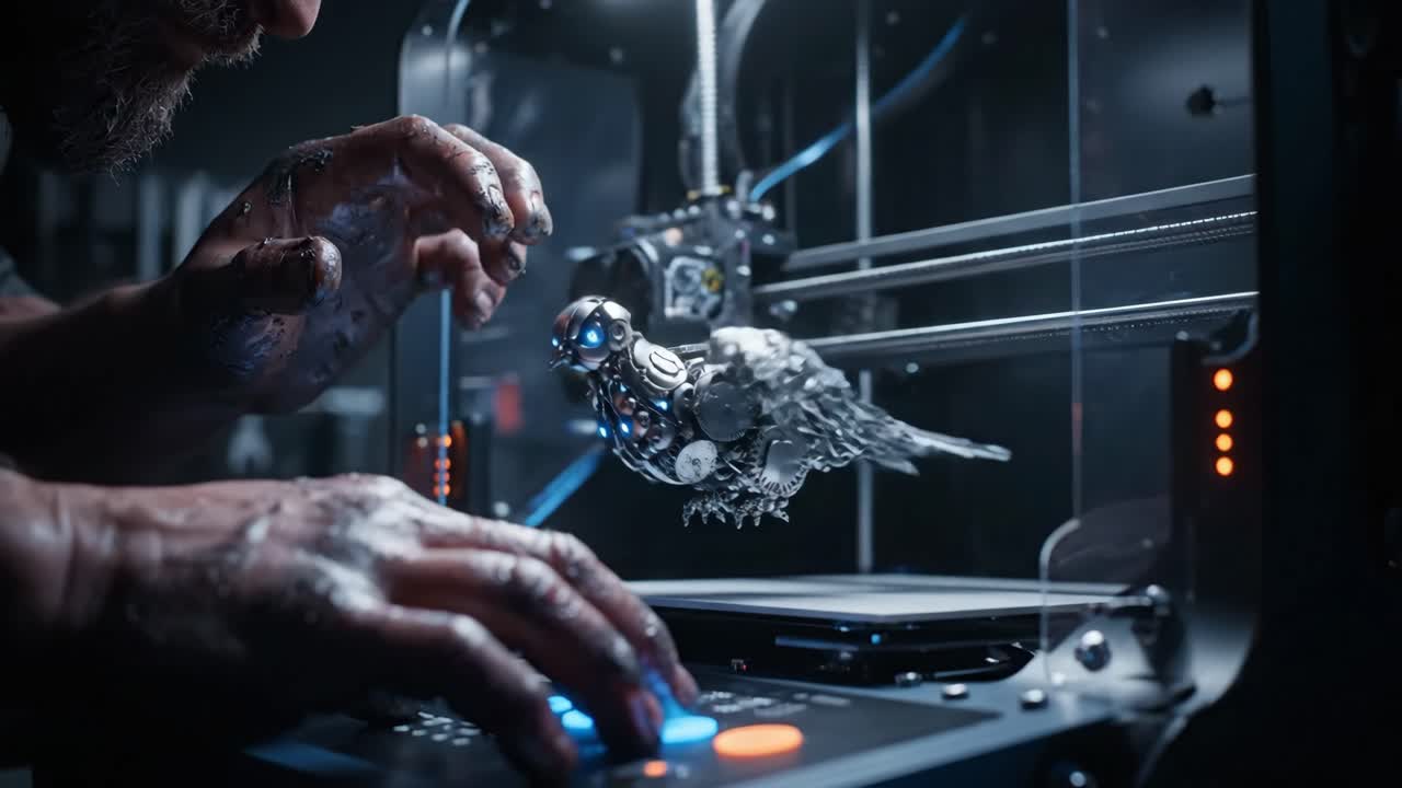 3D Printing a Mechanical Bird