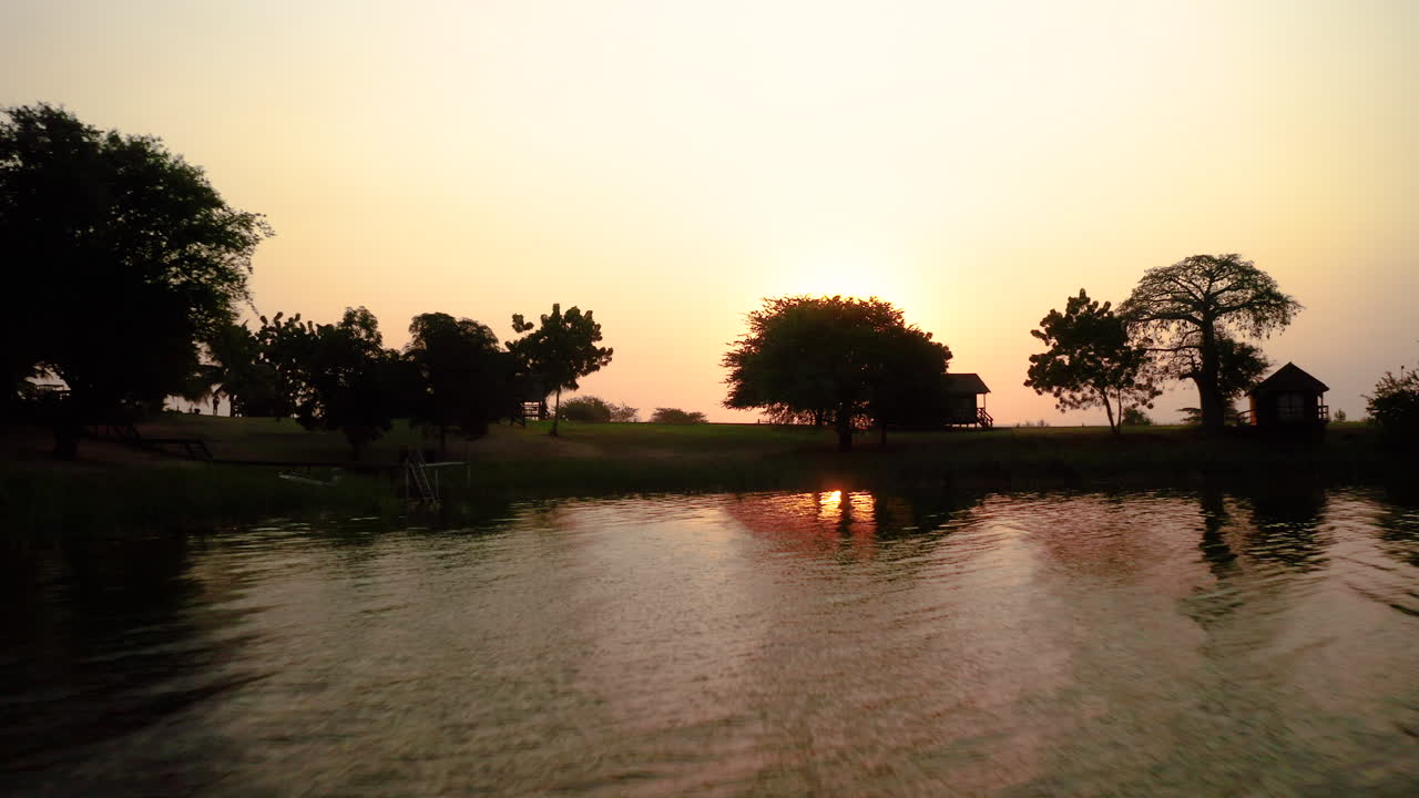 angola, imágenes de drones al atardecer 4k, mubanga