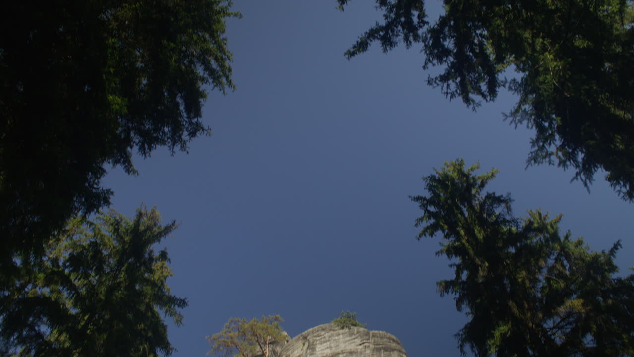 A natural stone formations called a "Stone Town" in Czech Republic