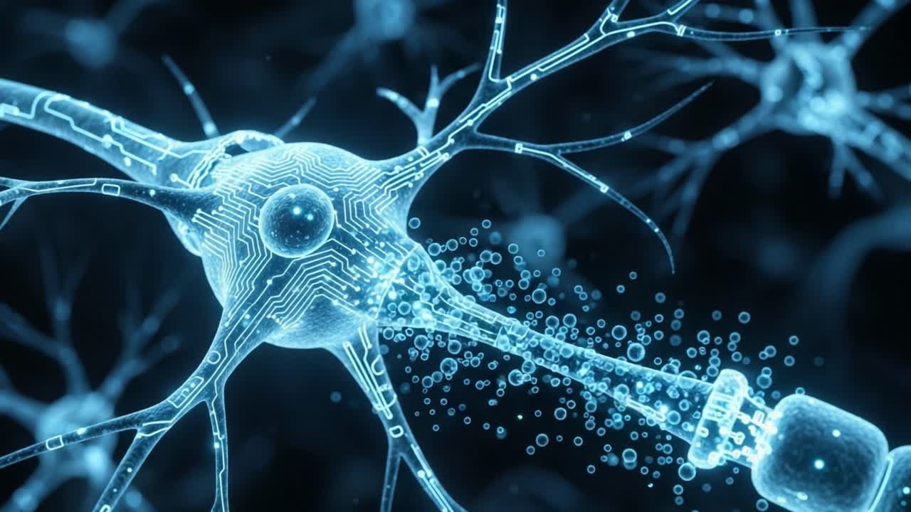 An Intricate View of Neuronal Activity: The Dynamic Interaction of Neurons Represented by Digital Circuits and the Flow of Neurotransmitters in a High-Tech Environment