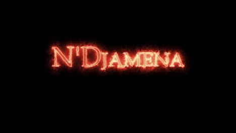 n'djamena escrito con fuego. bucle