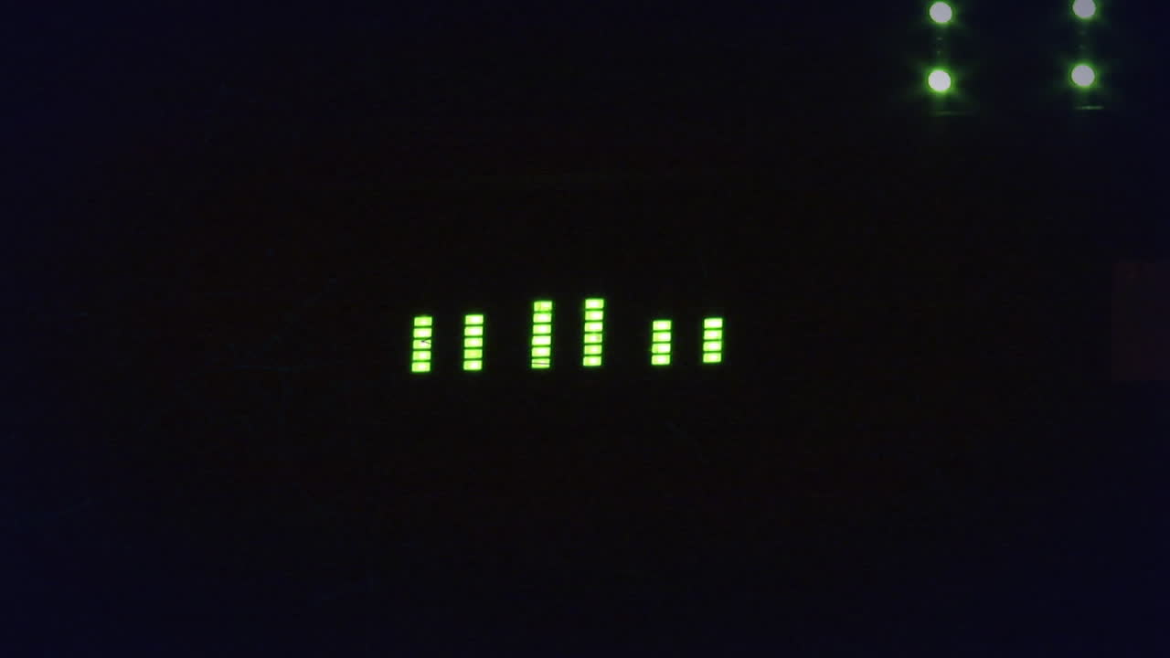 animación de luz pulsante con ecualizador de música gráfica