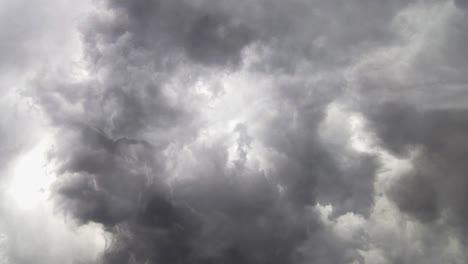 4k view of lightning dark cloud