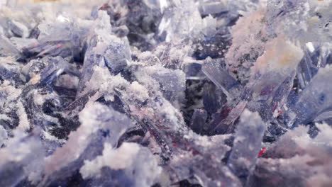 pile of lilac organic crystals as background macro view