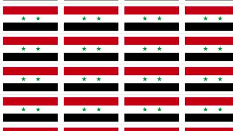 postcards with syria national flag looped