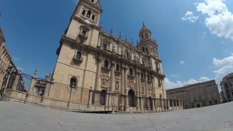 jaen spain city centre and streets some views on this old city in andalusia spain at 4k 24fps