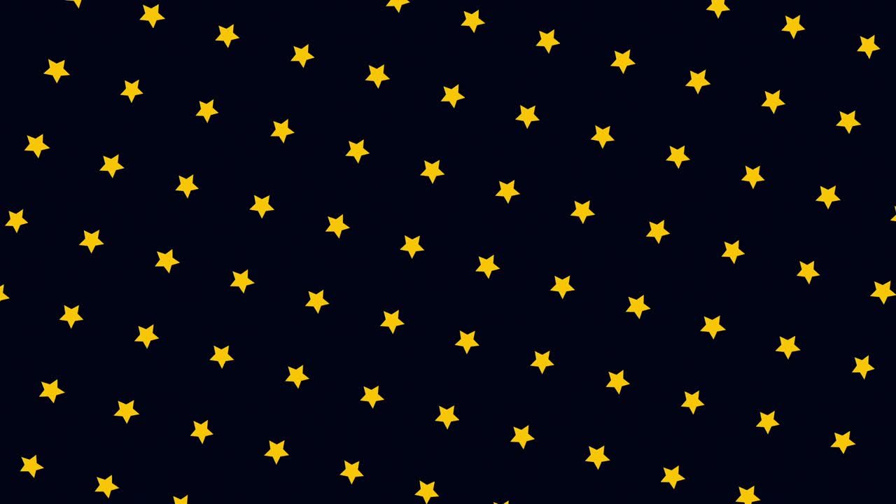 animación de dibujos animados de las pequeñas estrellas que se mueven hacia arriba sin fin en fondo negro. animación. animación de bucle sin costuras