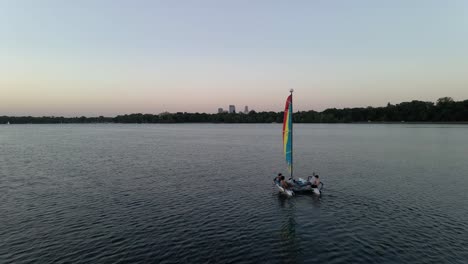 lake calhound during blue hour