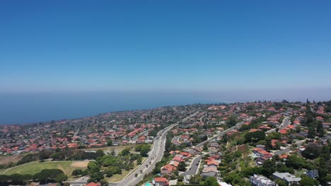 aerial view of palos verdes coast