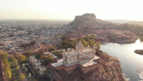 The-Jaswant-Thada,-a-cenotaph-in-Jodhpur,-Rajasthan