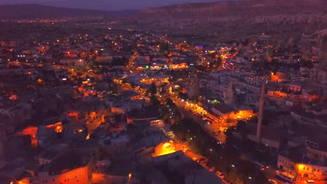 turkey cappadocia fairy chimney love valley pinnacle rocks sunset dusk video footage with 4k high quality drone stock video