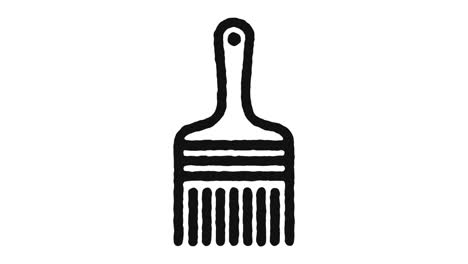 painting icon animation footage & alpha channel