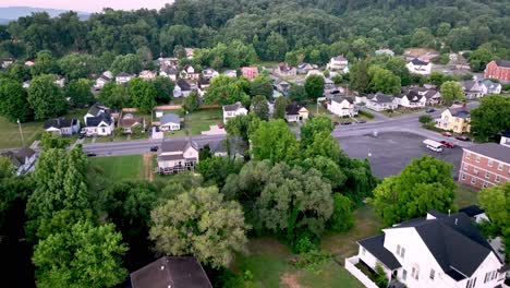 aerial-of-real-estate,-homes-and-houses-in-bristol-virginia