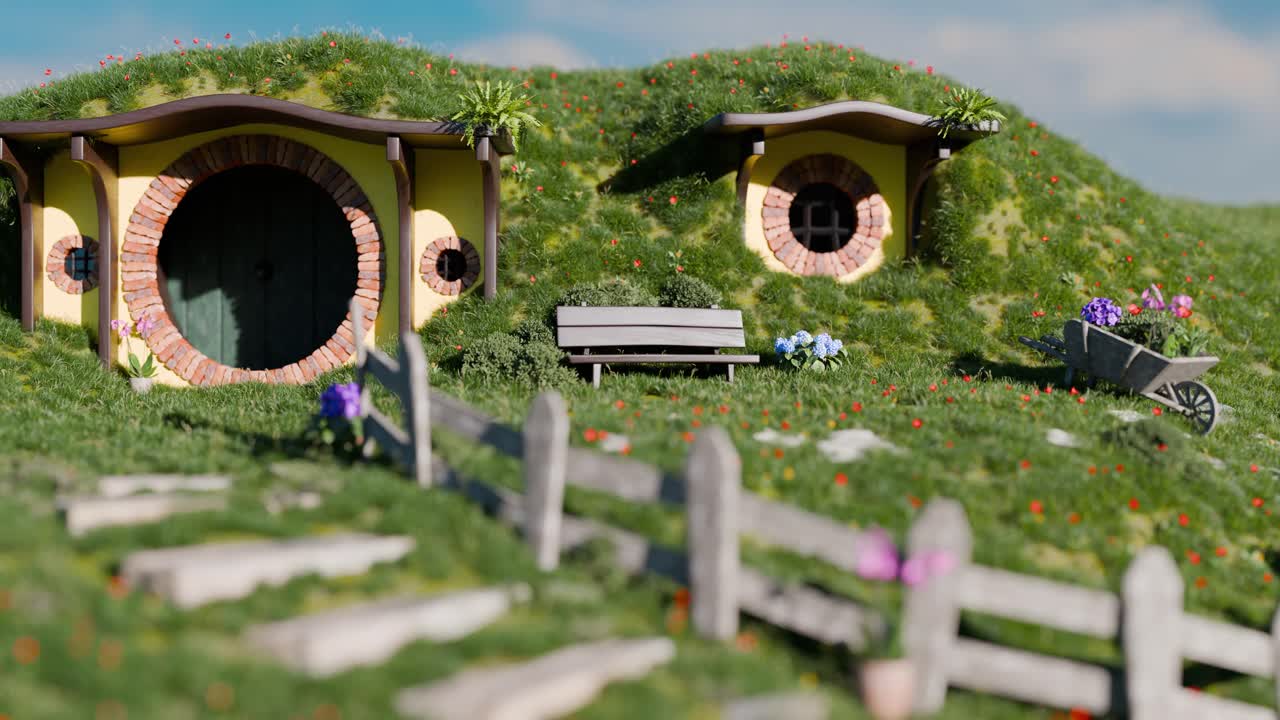 Hobbiton Inspired Landscape