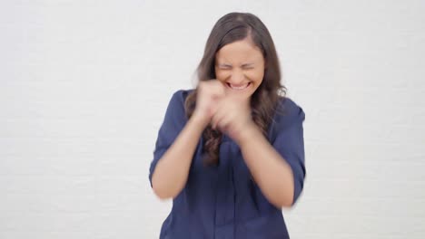 Indian-girl-celebrating-and-shouting