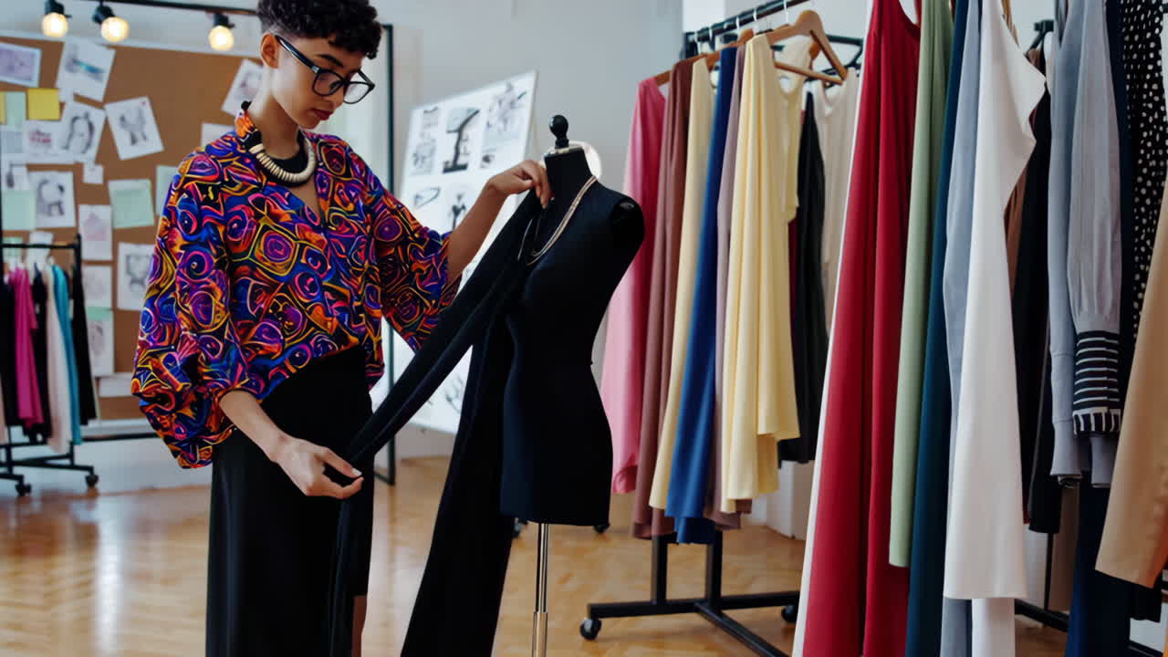 diseñador de moda en el trabajo