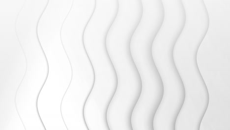 ondas 3d que se mueven contra un fondo blanco