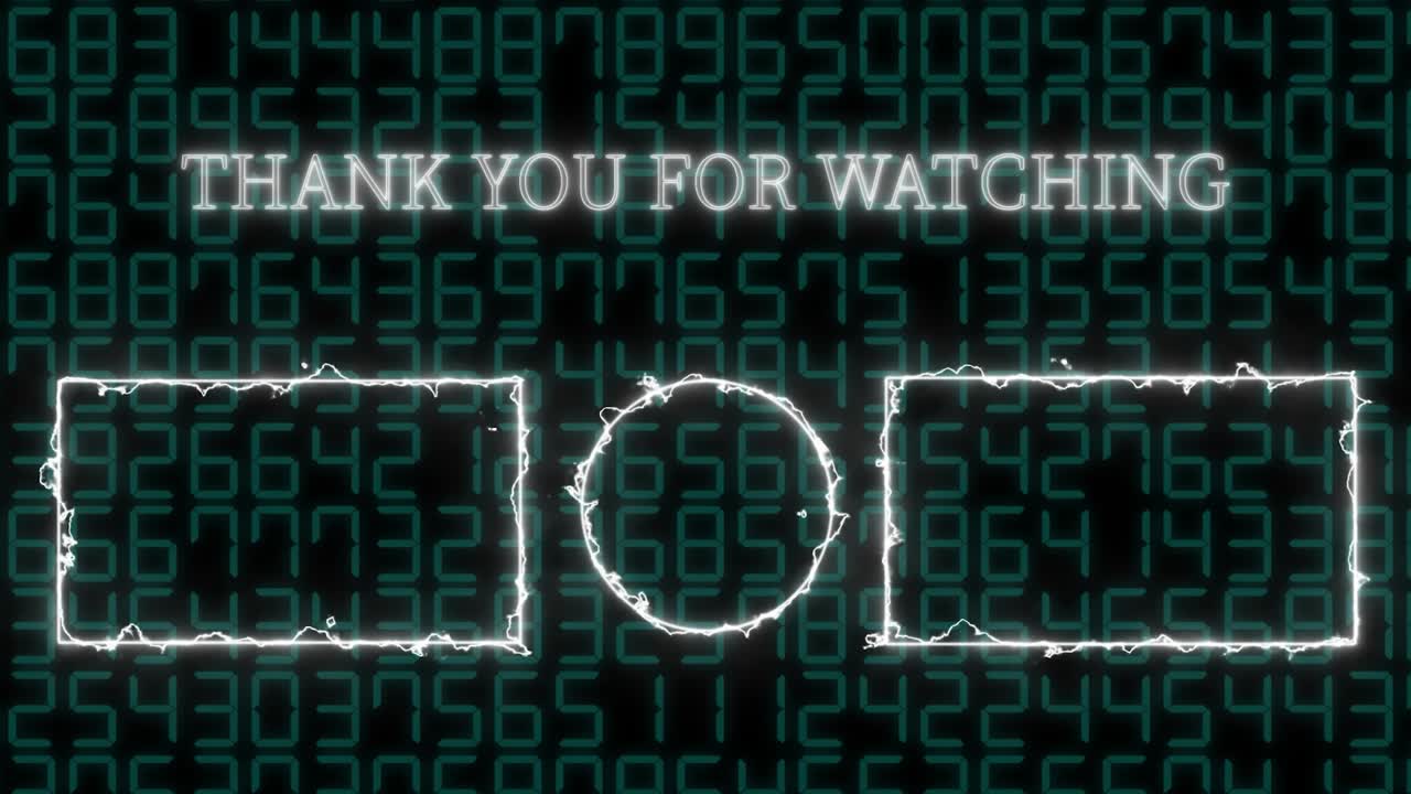 Random number end card ending screen motion graphics