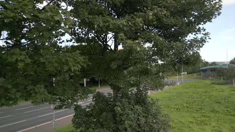 Ground-level-aerial-shot-revealing-the-Harland-and-Woolf-cranes-over-Belfast