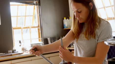 jewelry designer working in workshop 4k