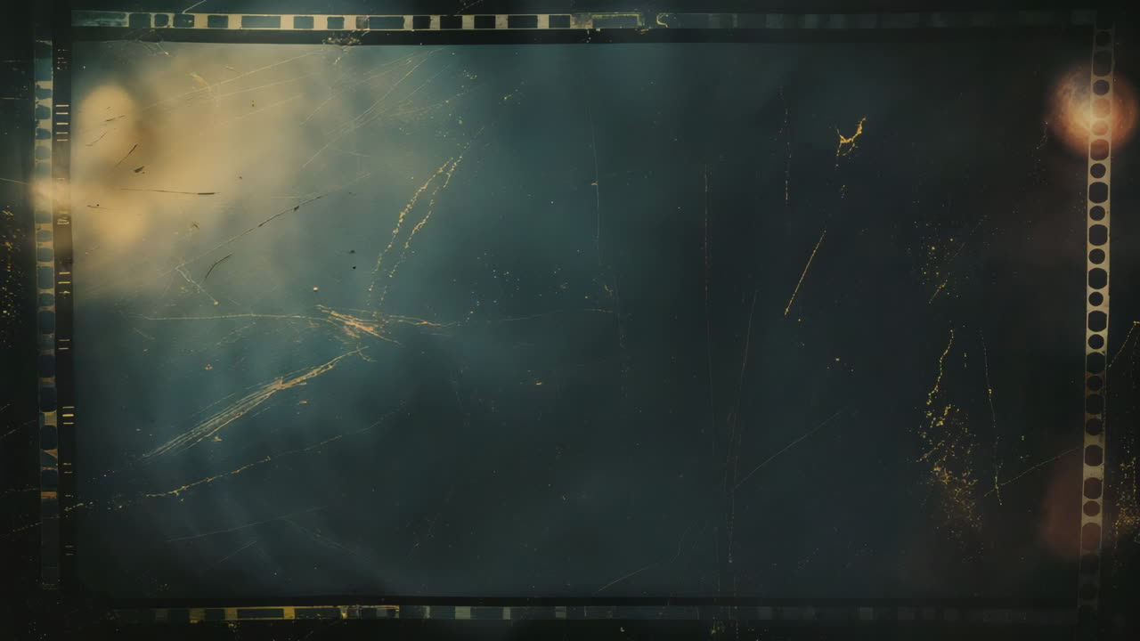 Aged Film Frame Backgrounds with Scratches and Dust
