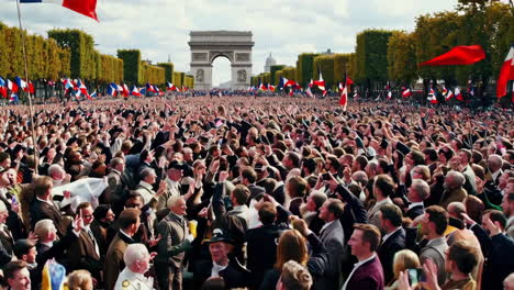 french celebration and historical event in paris