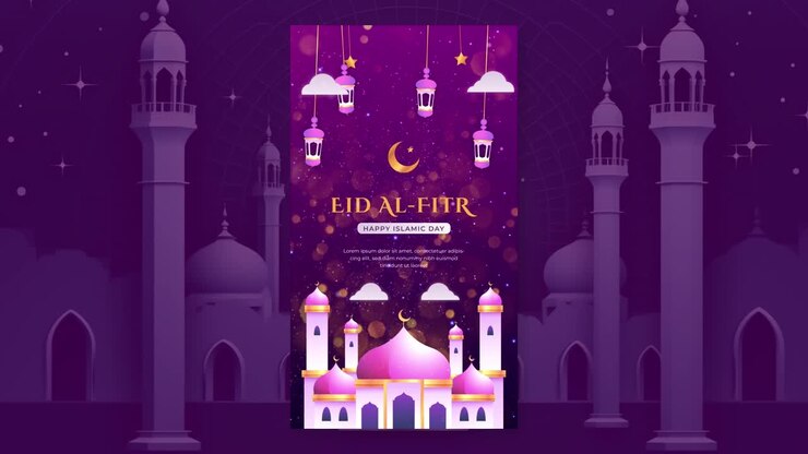 Eid Mubarak Animated Instagram Reels &amp; Stories