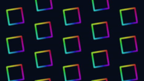 dynamic rainbow diamond pattern on black background