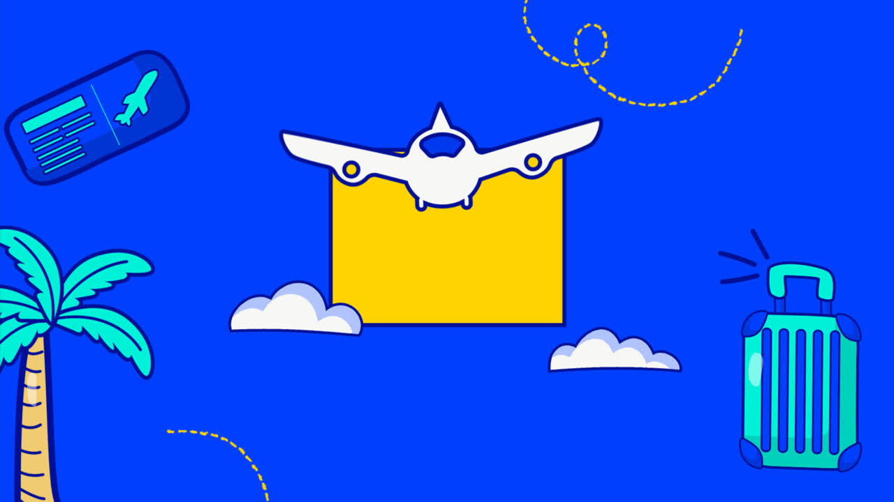 Motion Graphic of Travel template design