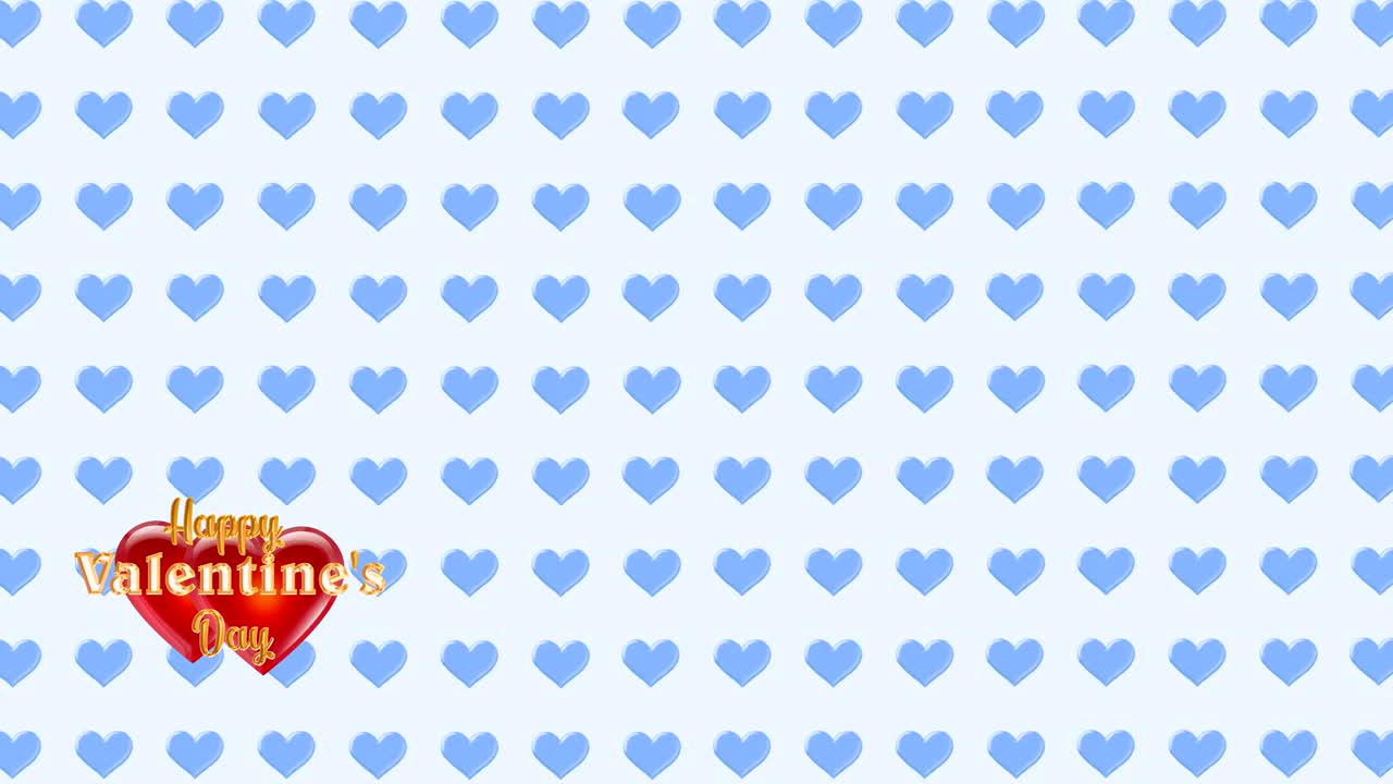 마음의 배경 비디오 - 발렌타인 데이 또는 결혼식 장식