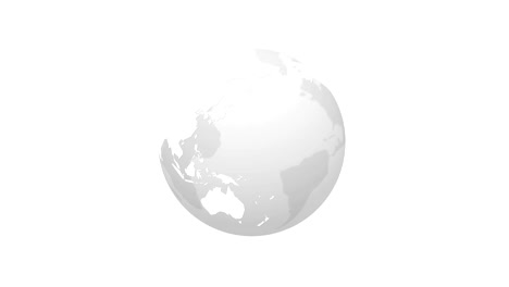 abstract transparent earth globe rotation loop