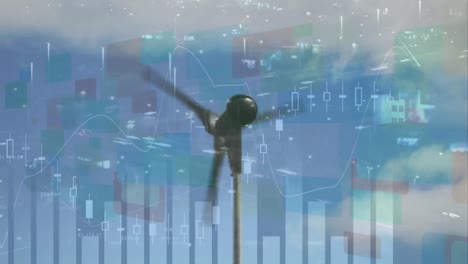 Animation-of-graphs,-data-over-moving-wind-turbine