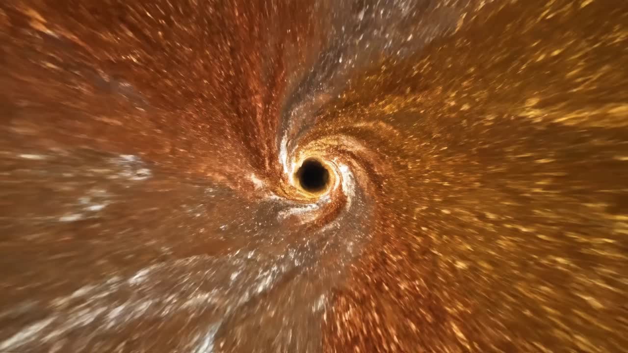 Abstract Black Hole and Space Visualization